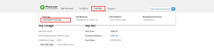 CP Call Logs