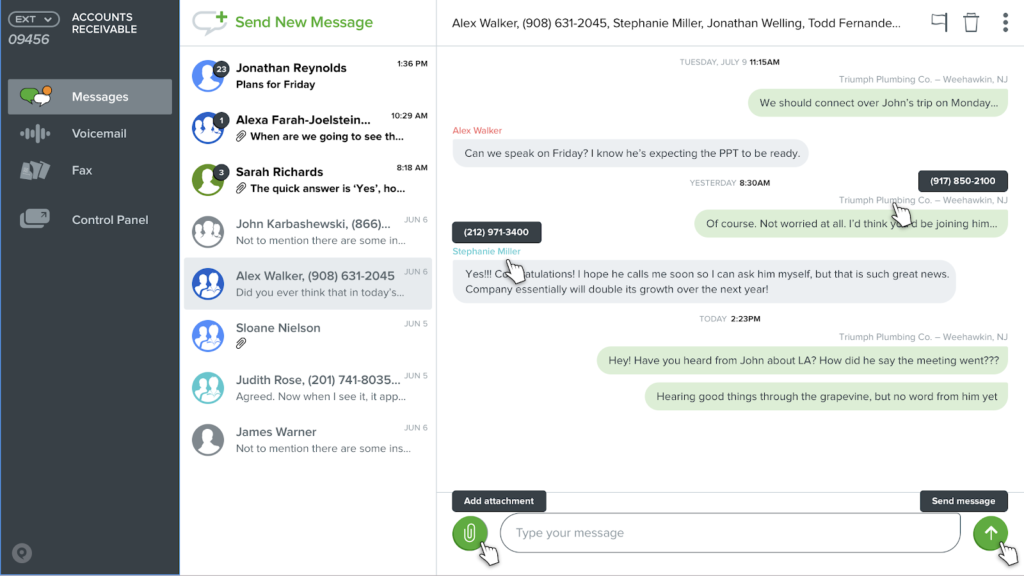 How do I send, receive, and manage text messages?
