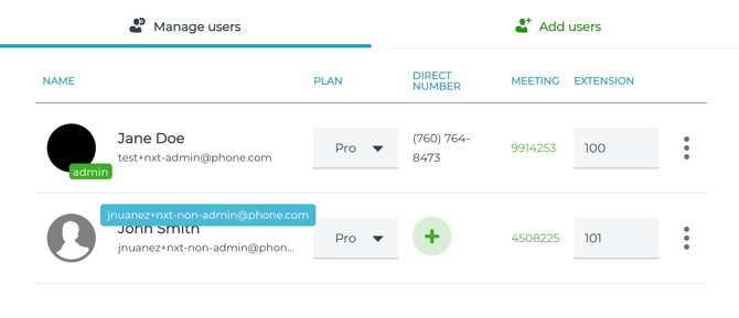 Manage Users